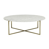 Elle Luxe Marble Coffee Table Gold Leg