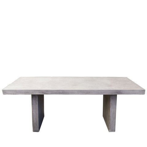 otis rectangle dining table grey