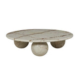 Atlas Sphere Coffee Table Brown Vein