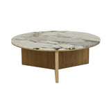 Elsie Round Coffee Table Ocean Marble
