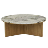 Elsie Round Coffee Table Ocean Marble
