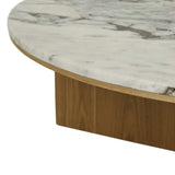 Elsie Round Coffee Table Ocean Marble
