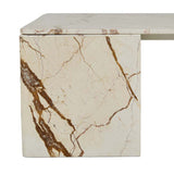 Atlas Slab Coffee Table Brown Vein