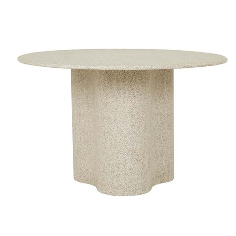 artie wave dining table warm sand