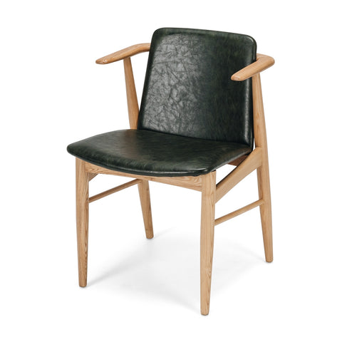 carver dining chair green