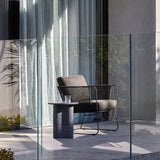 Artie Wave Side Table Black Speckle