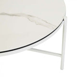 Aruba Resort Ceramic Large Coffee Table White