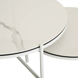 Aruba Resort Ceramic Large Coffee Table White