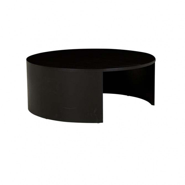 Oberon Crescent Coffee Table Black
