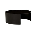 Oberon Crescent Coffee Table Black