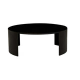Oberon Crescent Coffee Table Black