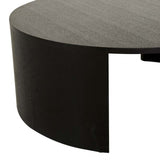Oberon Crescent Coffee Table Black