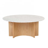 Oberon Eclipse Marble Coffee Table Natural