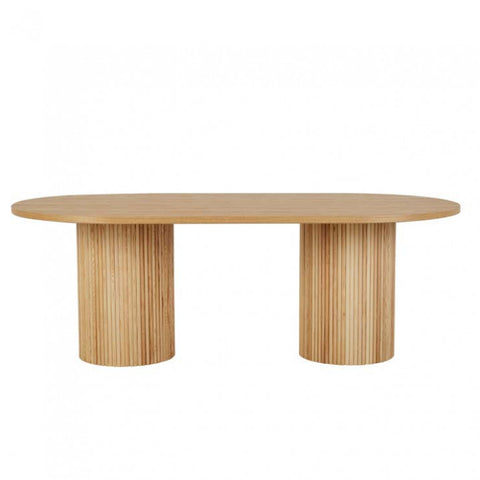 benjamin ripple dining table natural 2200mm