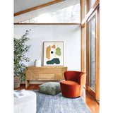 Elle Block Round Coffee Table Black