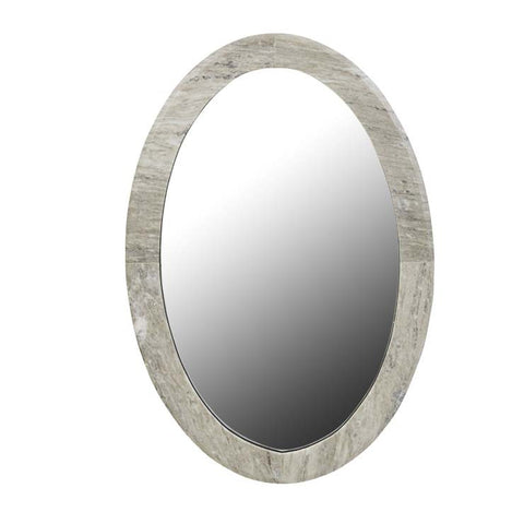 rufus oval mirror dark oat marble