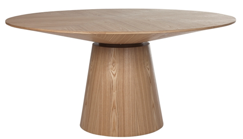 classique round dining table natural ash six seat