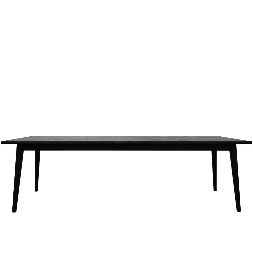 sanders oak dining table 2600mm black