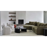 Hugo Tonda Right Chaise Set Copeland Olive