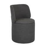 dame dining chair charcoal boucle