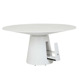 classique round dining table white six seat
