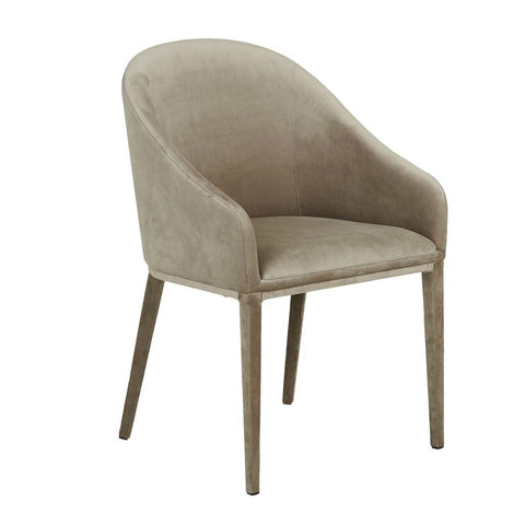 gemma dining chair beige velvet