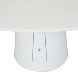 classique round dining table white six seat