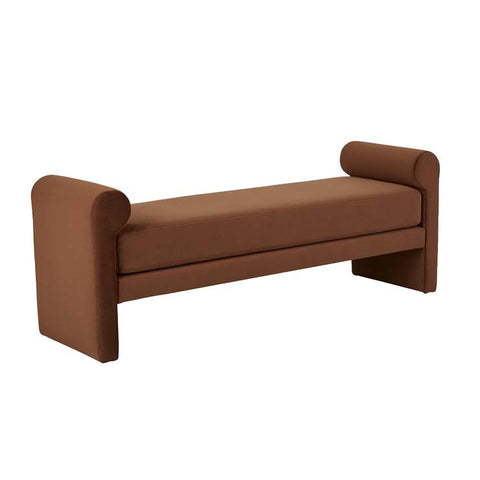 Bennet Bench Seat Cinnamon Velvet
