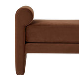 bennet bench seat cinnamon velvet