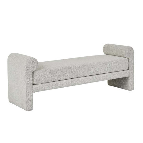 bennet bench seat grey speckle