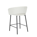 Asher Barstool Natural White Tweed