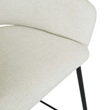 Asher Barstool Natural White Tweed