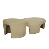 dune coffee table low natural