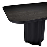 leon dining table black
