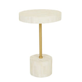 Zafina Pillar Side Table Natural