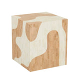 Zafina Block Melt Side Table Nude