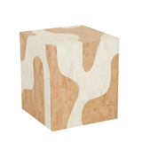 Zafina Block Melt Side Table Nude