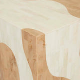 Zafina Block Melt Side Table Nude
