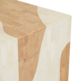 Zafina Block Melt Side Table Nude