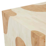 Zafina Block Melt Side Table Nude