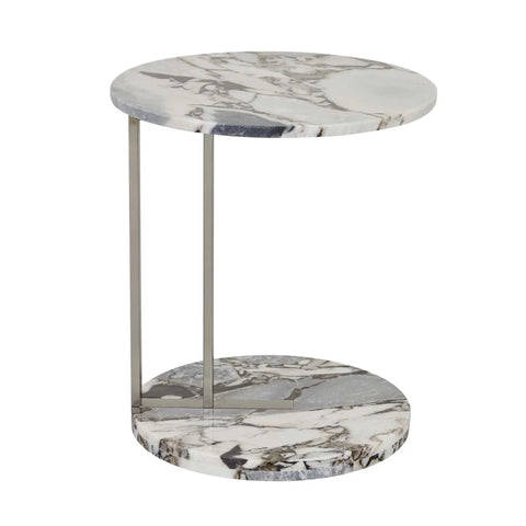 Amara Linear Side Table Ocean Marble