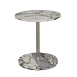 amara linear side table ocean marble