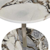 amara linear side table ocean marble