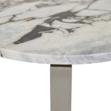amara linear side table ocean marble