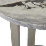 amara linear side table ocean marble