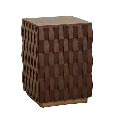 Trove Brick Side Table Chestnut