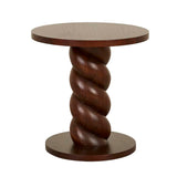 Trove Twist Side Table Chestnut