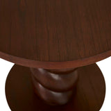 Trove Twist Side Table Chestnut