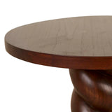 Trove Twist Side Table Chestnut