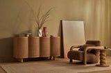 Trove Wrap Armchar Caramel